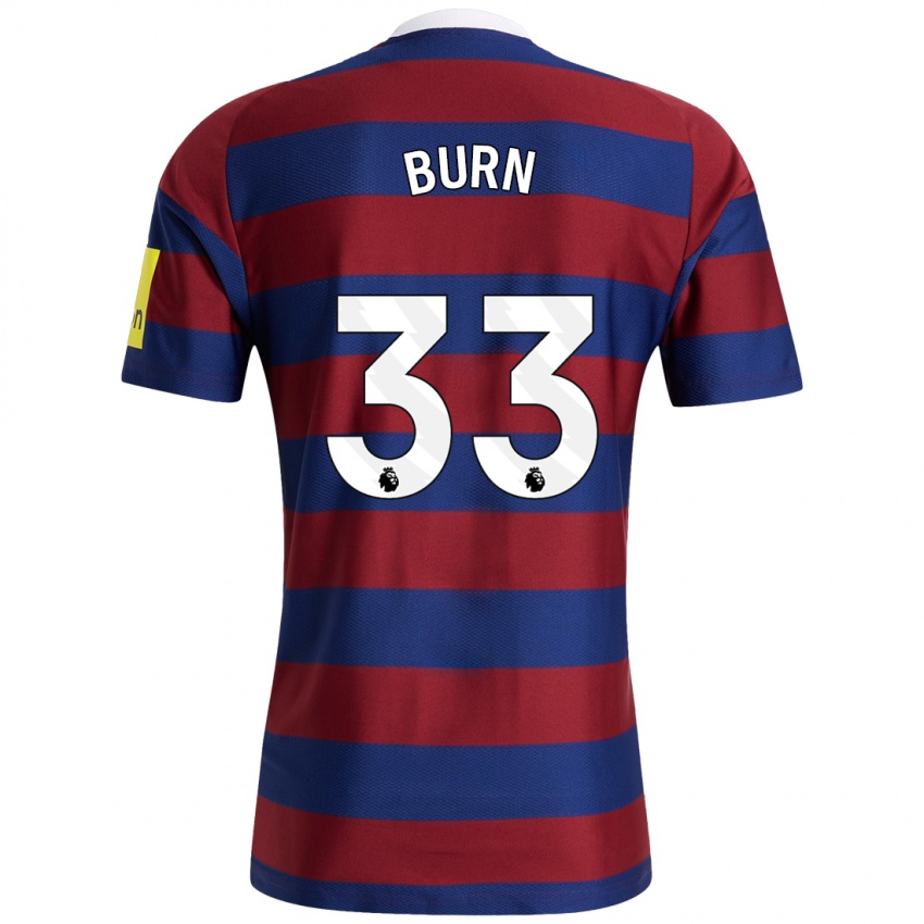 Niño Camiseta Dan Burn #33 Burdeos Azul Marino 2ª Equipación 2024/25 La Camisa México