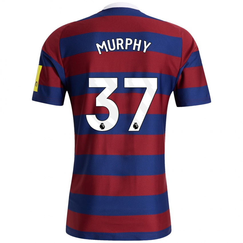 Niño Camiseta Alex Murphy #37 Burdeos Azul Marino 2ª Equipación 2024/25 La Camisa México