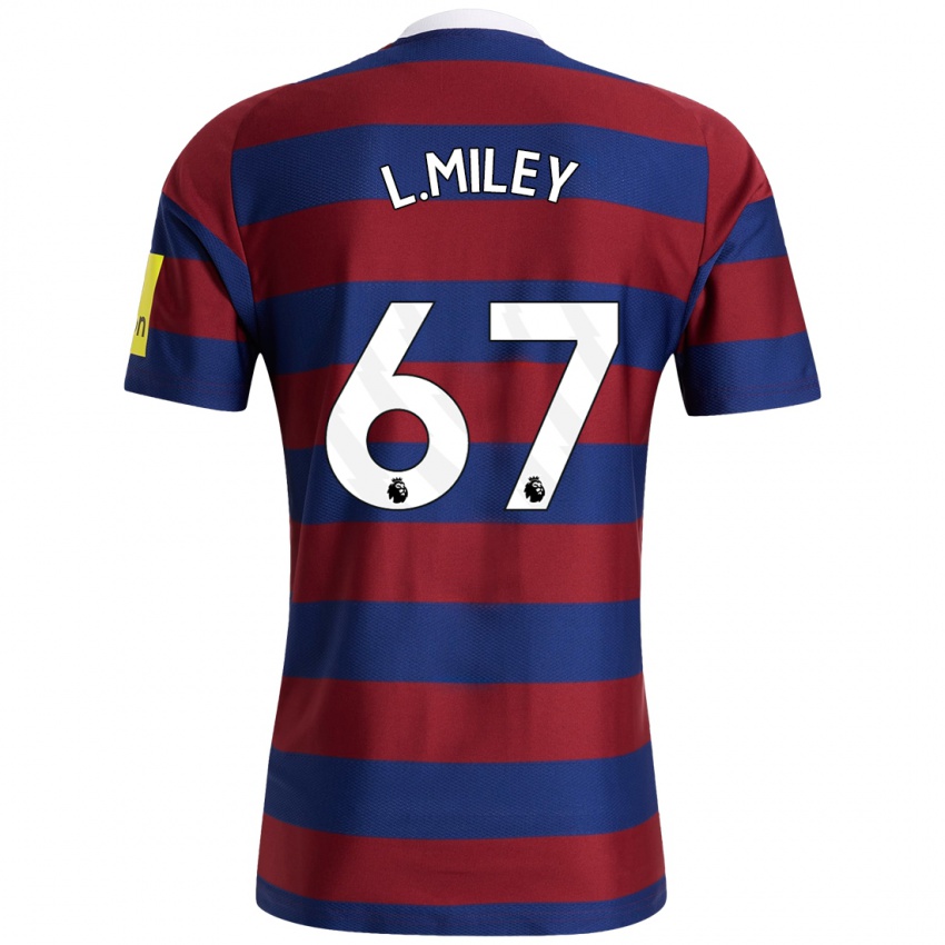 Niño Camiseta Lewis Miley #67 Burdeos Azul Marino 2ª Equipación 2024/25 La Camisa México