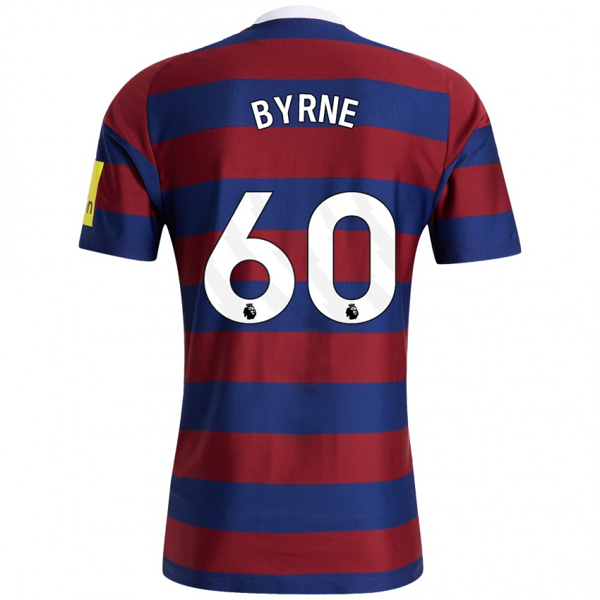 Niño Camiseta Reece Byrne #60 Burdeos Azul Marino 2ª Equipación 2024/25 La Camisa México