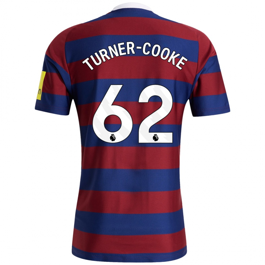 Niño Camiseta Jay Turner-Cooke #62 Burdeos Azul Marino 2ª Equipación 2024/25 La Camisa México