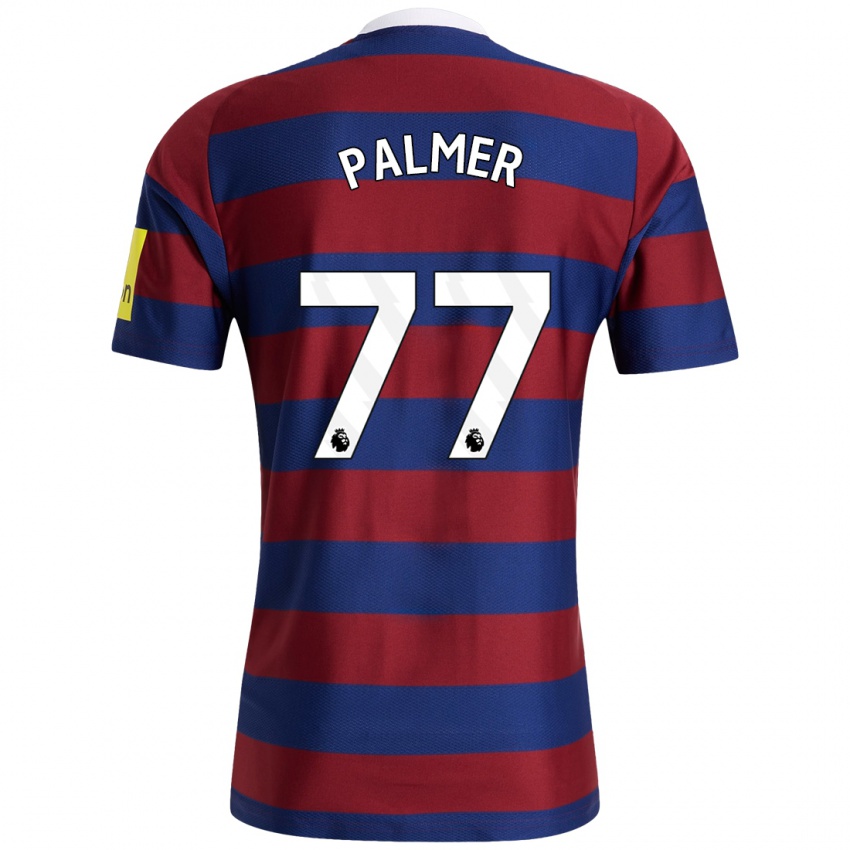 Niño Camiseta Darren Palmer #77 Burdeos Azul Marino 2ª Equipación 2024/25 La Camisa México