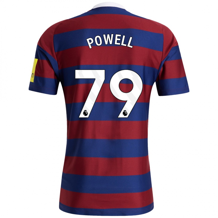 Niño Camiseta Rory Powell #79 Burdeos Azul Marino 2ª Equipación 2024/25 La Camisa México