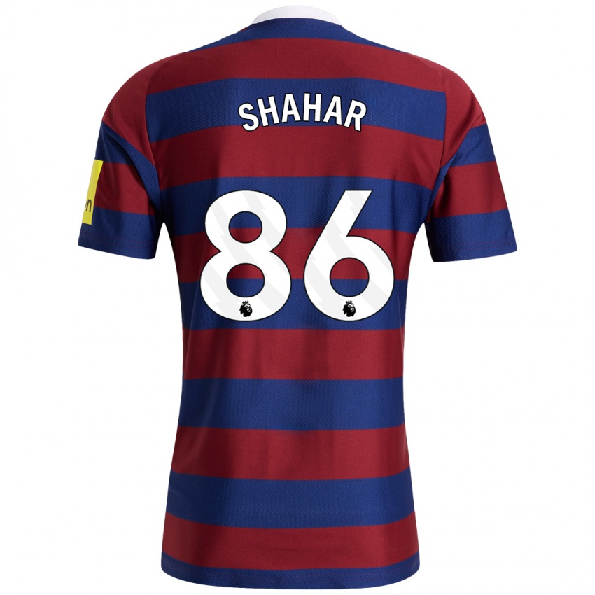 Niño Camiseta Leo Shahar #86 Burdeos Azul Marino 2ª Equipación 2024/25 La Camisa México