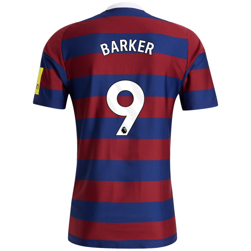 Niño Camiseta Katie Barker #9 Burdeos Azul Marino 2ª Equipación 2024/25 La Camisa México