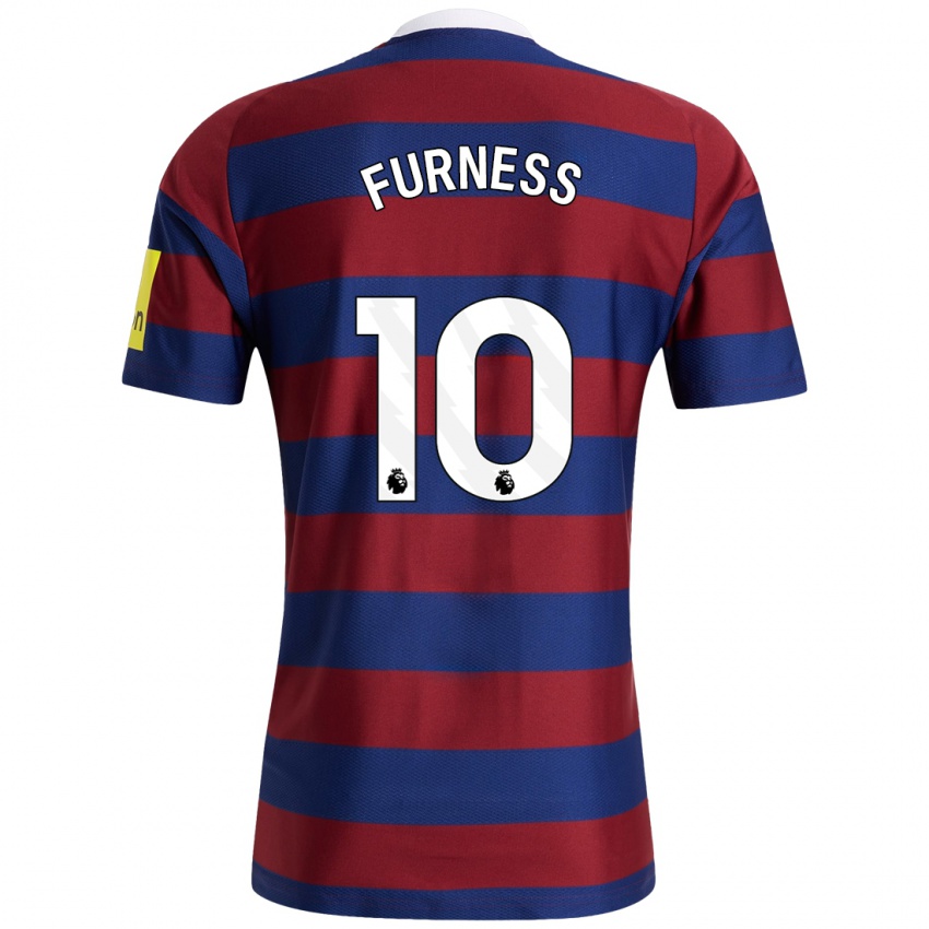 Niño Camiseta Rachel Furness #10 Burdeos Azul Marino 2ª Equipación 2024/25 La Camisa México