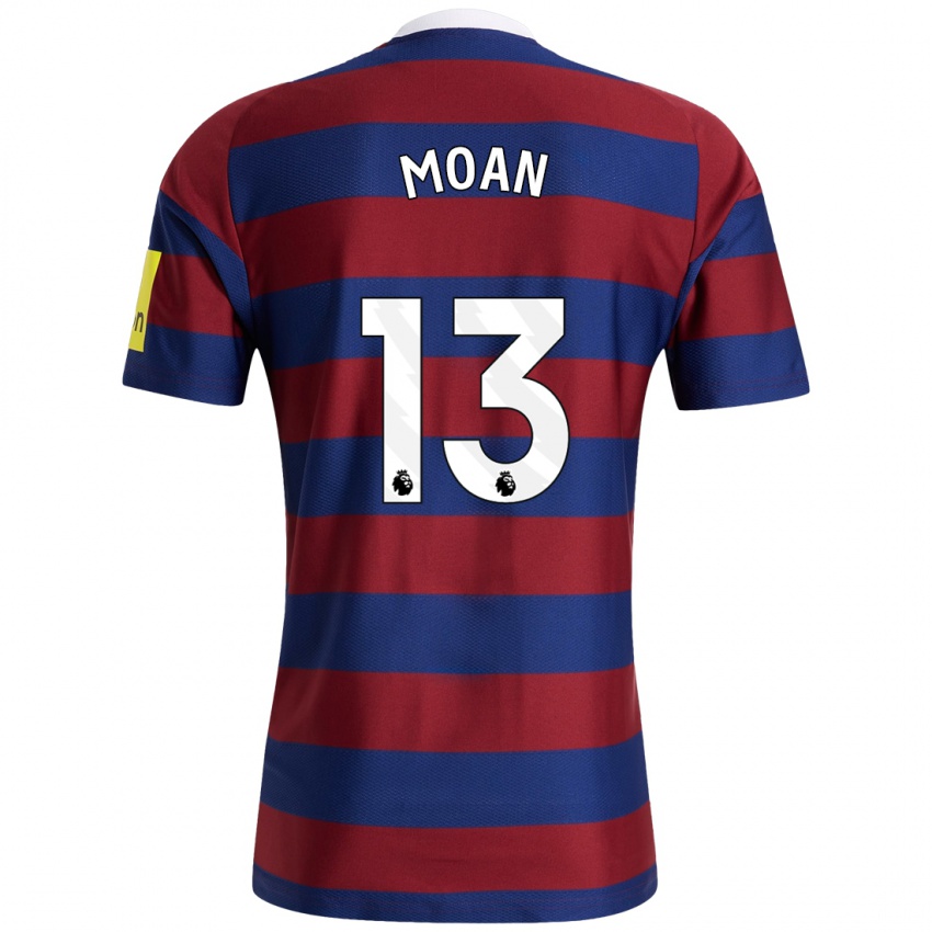 Niño Camiseta Claudia Moan #13 Burdeos Azul Marino 2ª Equipación 2024/25 La Camisa México