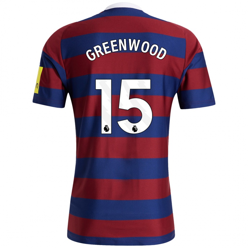 Niño Camiseta Hannah Greenwood #15 Burdeos Azul Marino 2ª Equipación 2024/25 La Camisa México