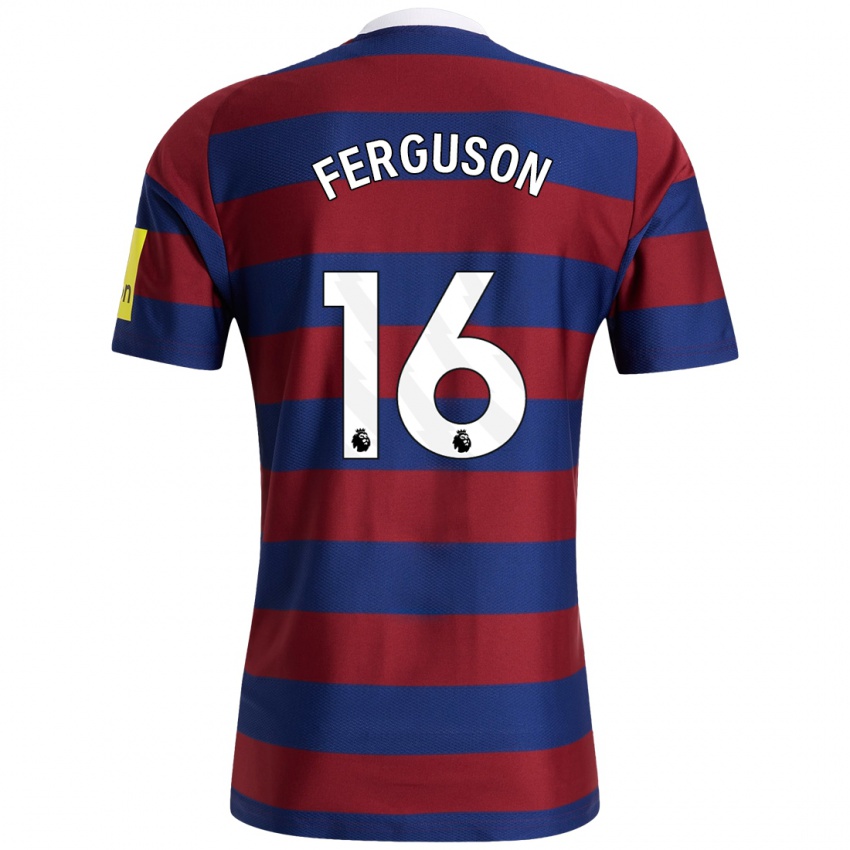 Niño Camiseta Becky Ferguson #16 Burdeos Azul Marino 2ª Equipación 2024/25 La Camisa México