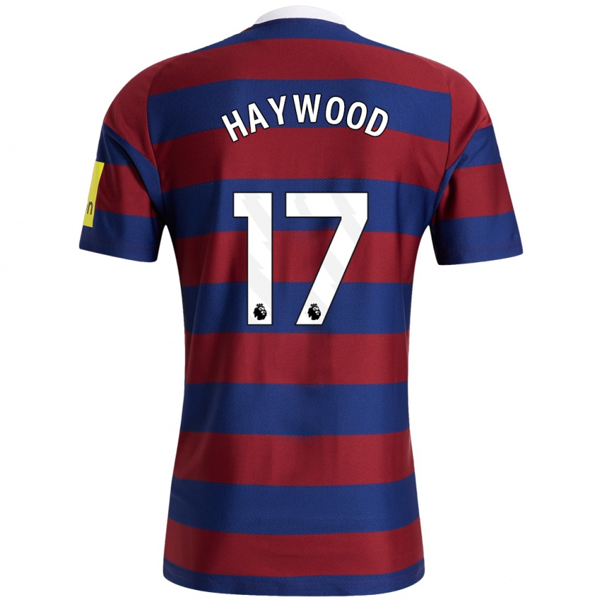 Niño Camiseta Sophie Haywood #17 Burdeos Azul Marino 2ª Equipación 2024/25 La Camisa México