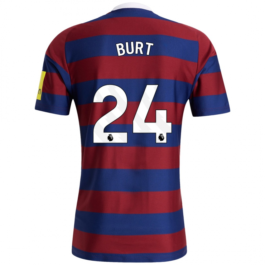 Niño Camiseta Daisy Burt #24 Burdeos Azul Marino 2ª Equipación 2024/25 La Camisa México