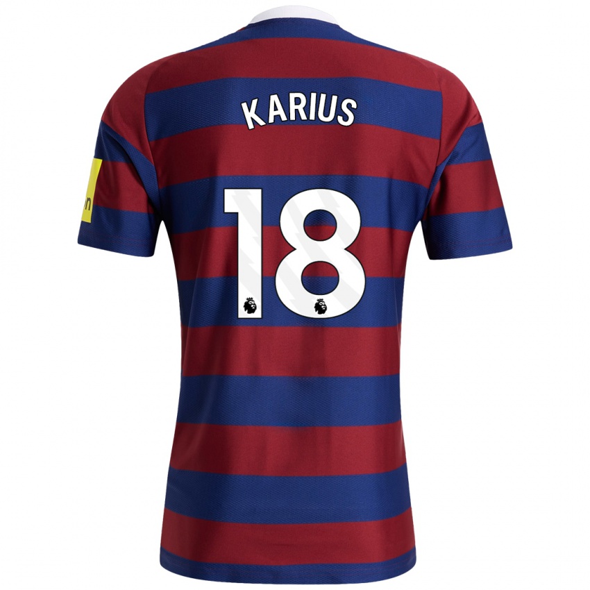 Niño Camiseta Loris Karius #18 Burdeos Azul Marino 2ª Equipación 2024/25 La Camisa México