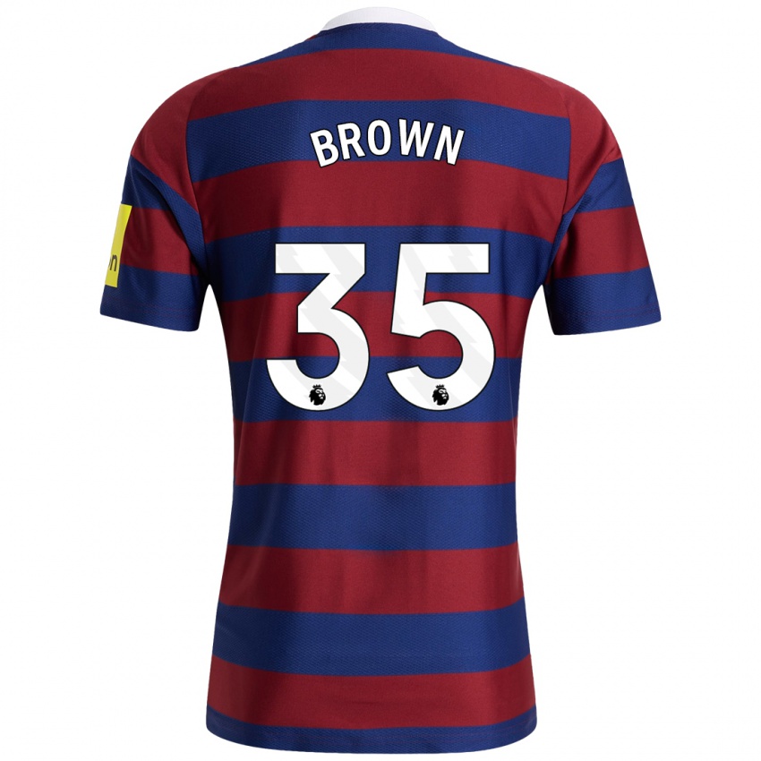 Niño Camiseta Will Brown #35 Burdeos Azul Marino 2ª Equipación 2024/25 La Camisa México