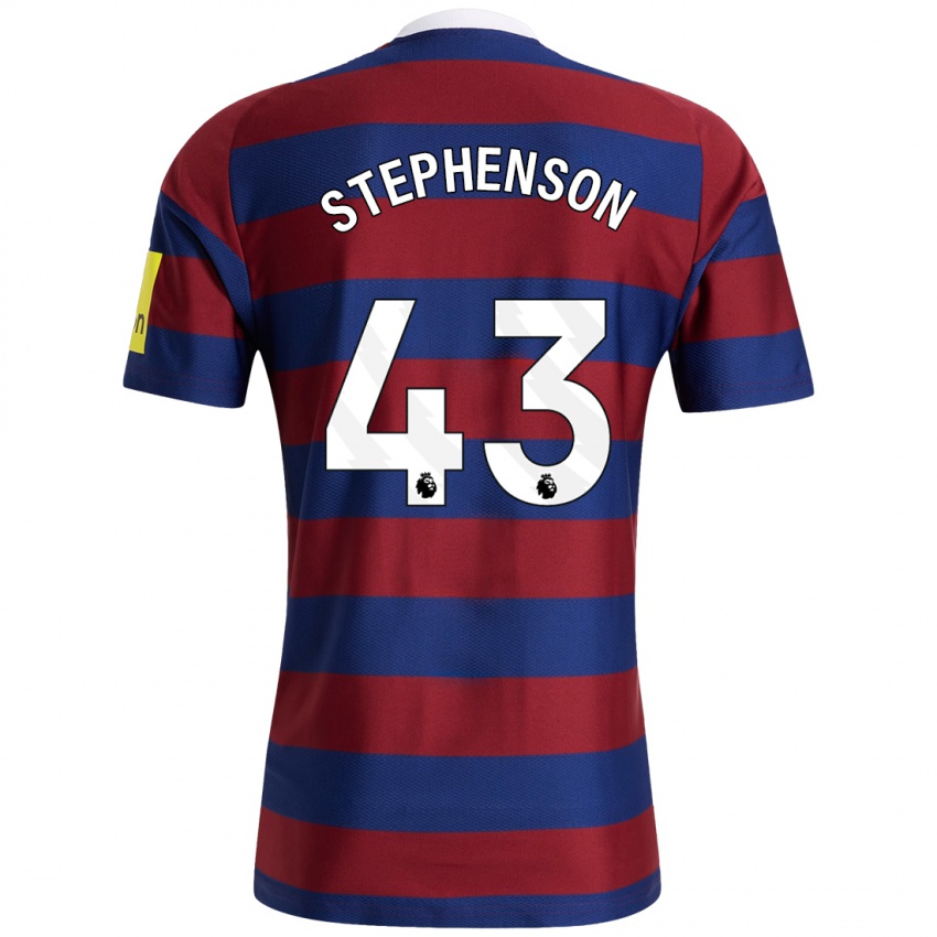 Niño Camiseta Dylan Stephenson #43 Burdeos Azul Marino 2ª Equipación 2024/25 La Camisa México