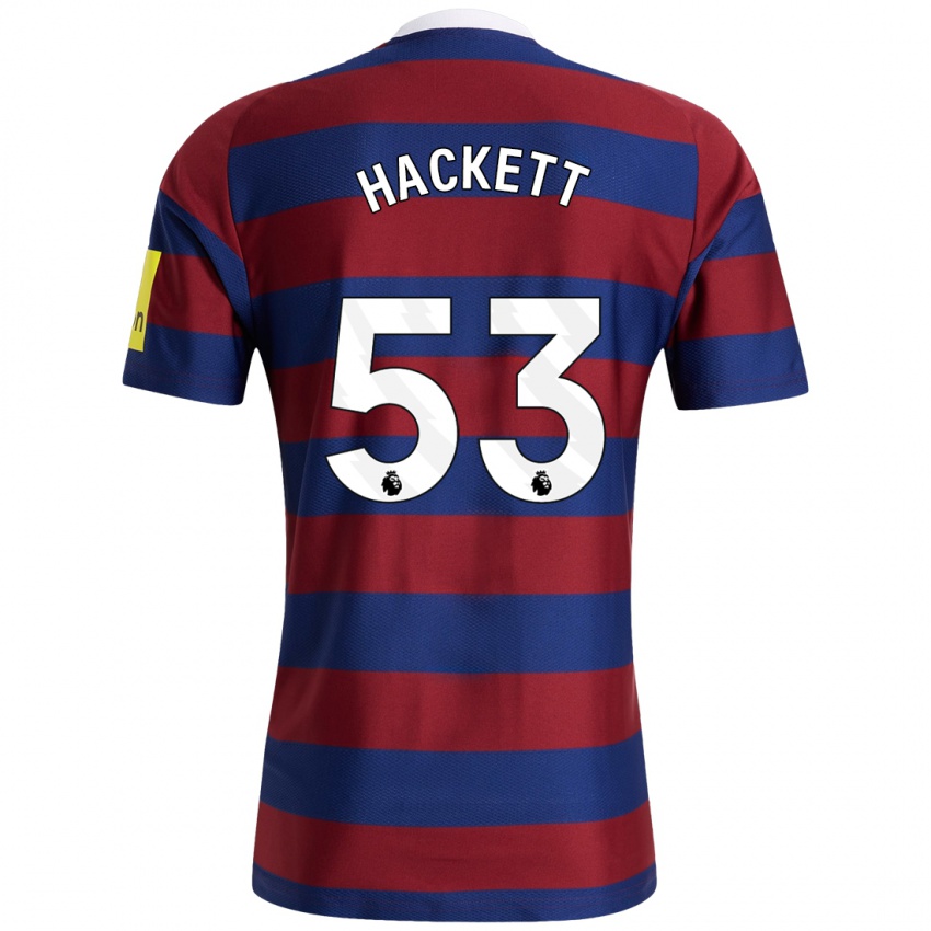 Niño Camiseta Jordan Hackett #53 Burdeos Azul Marino 2ª Equipación 2024/25 La Camisa México