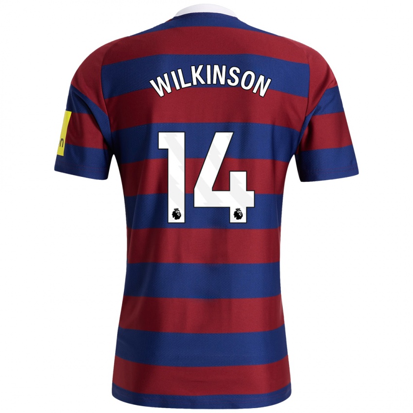 Niño Camiseta Sharna Wilkinson #14 Burdeos Azul Marino 2ª Equipación 2024/25 La Camisa México