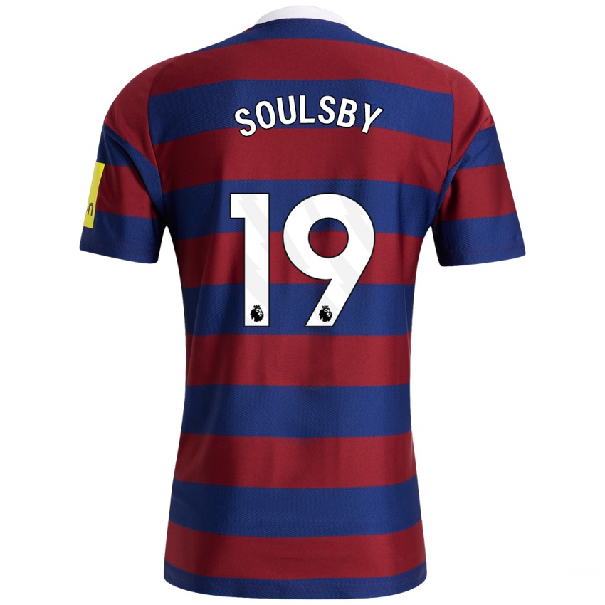 Niño Camiseta Anna Soulsby #19 Burdeos Azul Marino 2ª Equipación 2024/25 La Camisa México