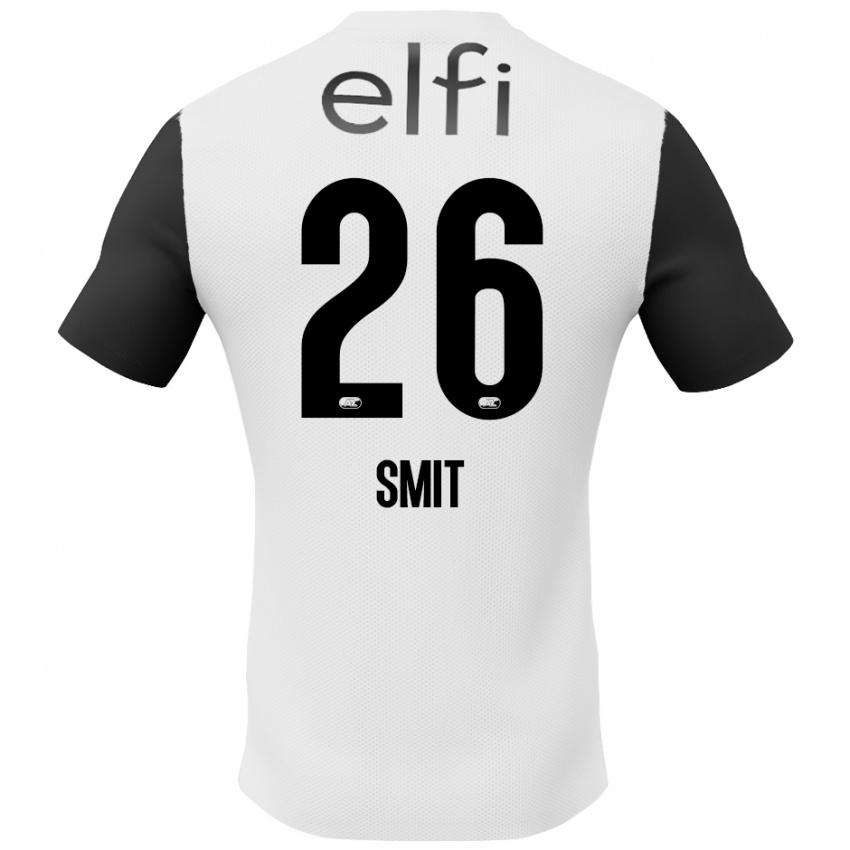 Niño Camiseta Kees Smit #26 Blanco Negro 2ª Equipación 2024/25 La Camisa México