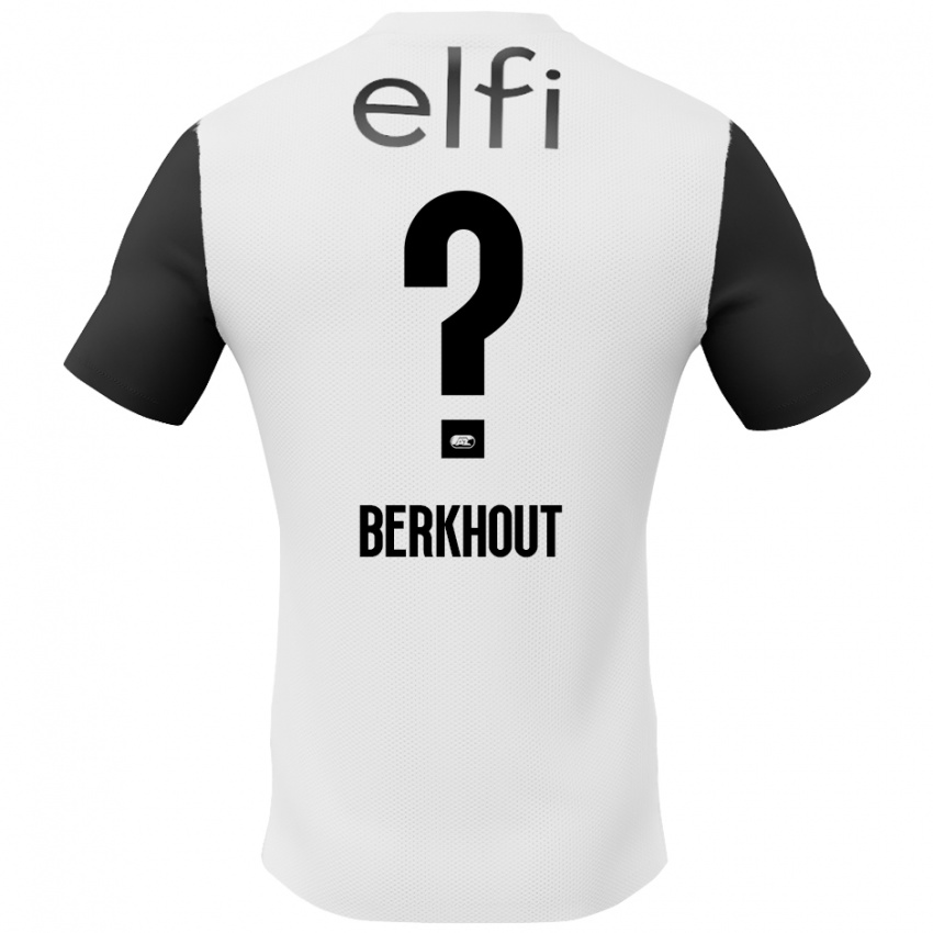 Niño Camiseta Jorn Berkhout #0 Blanco Negro 2ª Equipación 2024/25 La Camisa México