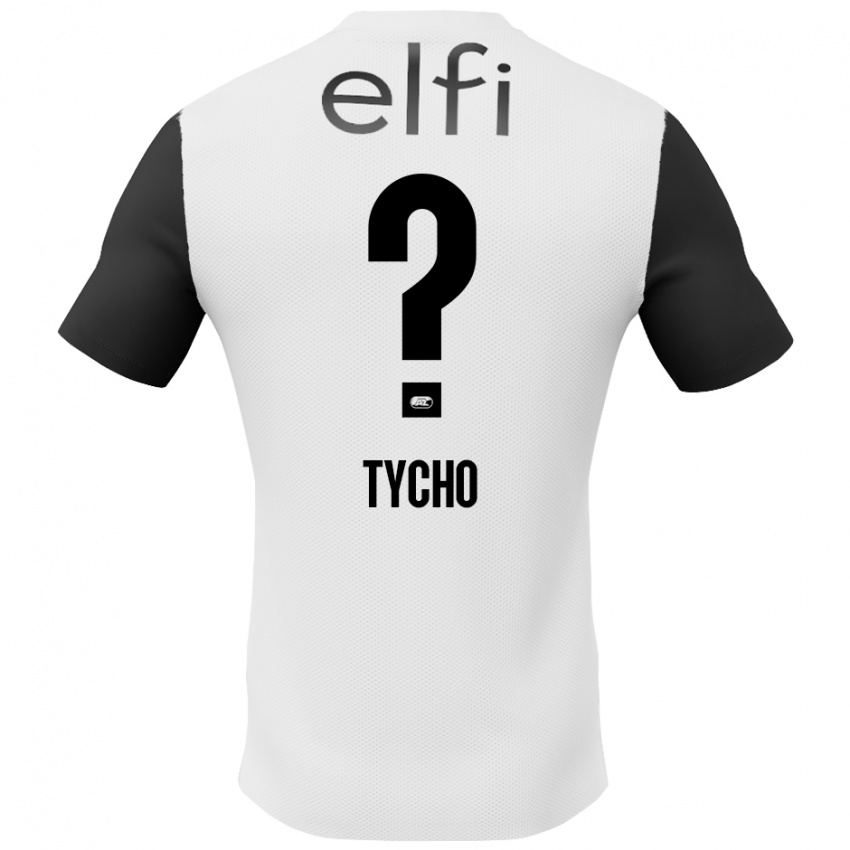 Niño Camiseta Tycho De Wit #0 Blanco Negro 2ª Equipación 2024/25 La Camisa México