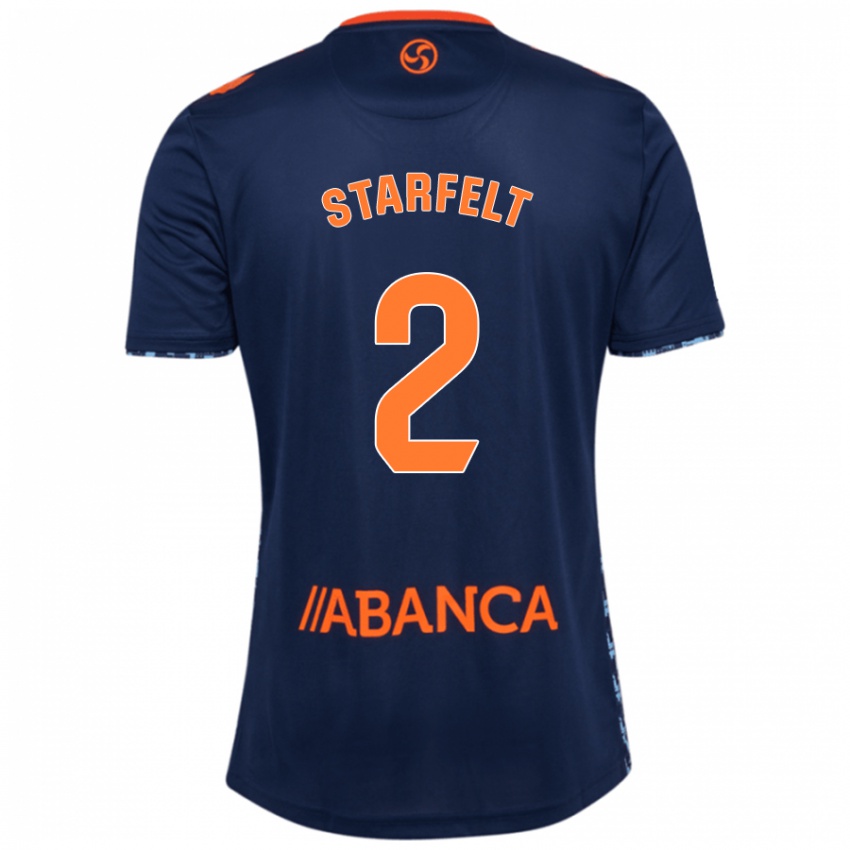 Niño Camiseta Carl Starfelt #2 Azul Marino 2ª Equipación 2024/25 La Camisa México