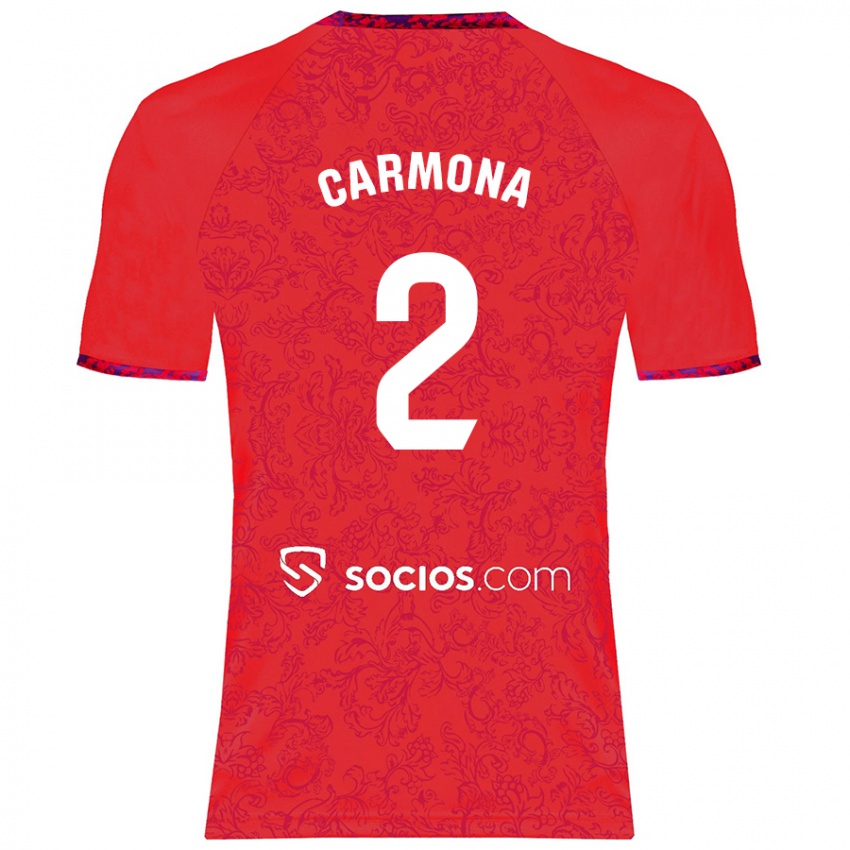 Niño Camiseta José Ángel Carmona #2 Rojo 2ª Equipación 2024/25 La Camisa México