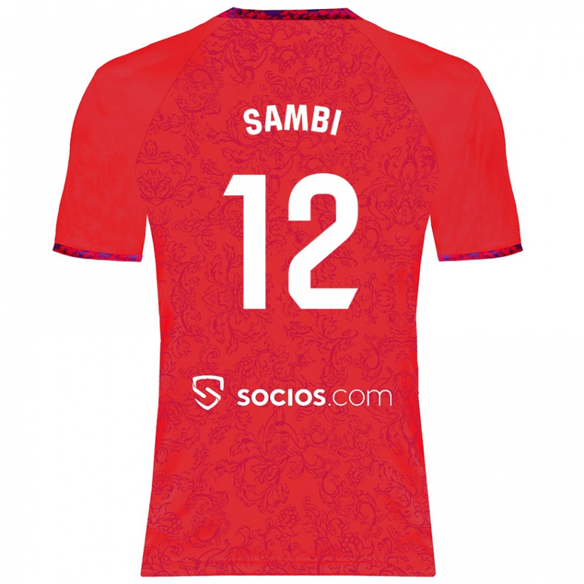 Niño Camiseta Albert Sambi Lokonga #12 Rojo 2ª Equipación 2024/25 La Camisa México