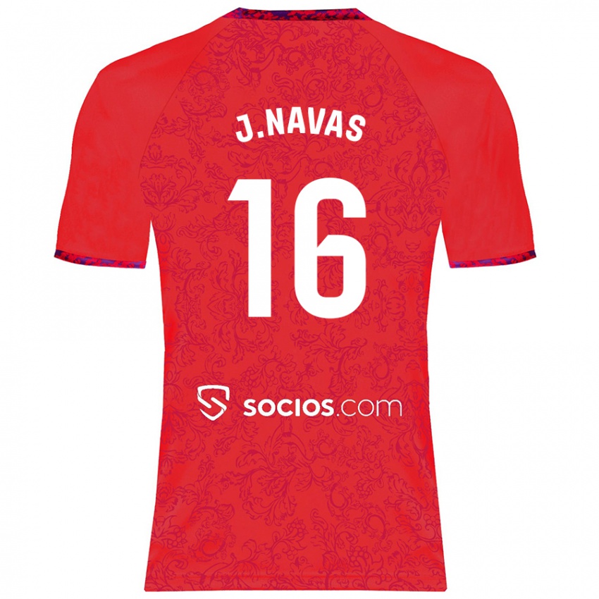 Niño Camiseta Jesús Navas #16 Rojo 2ª Equipación 2024/25 La Camisa México