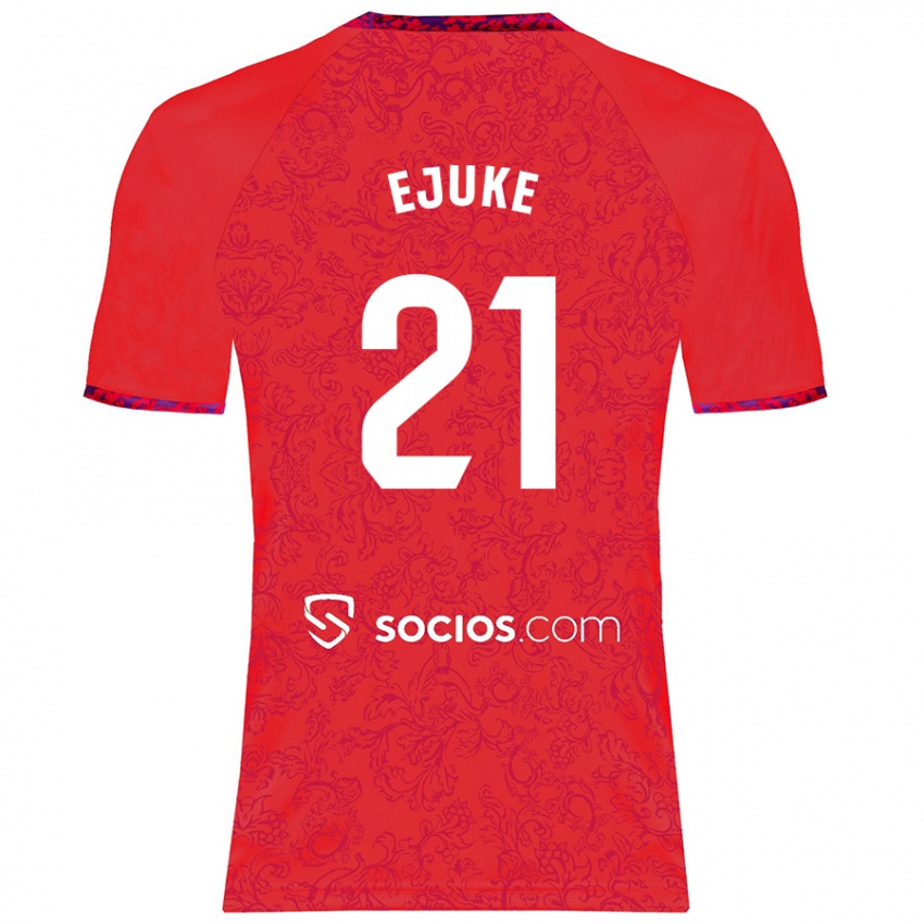 Niño Camiseta Chidera Ejuke #21 Rojo 2ª Equipación 2024/25 La Camisa México