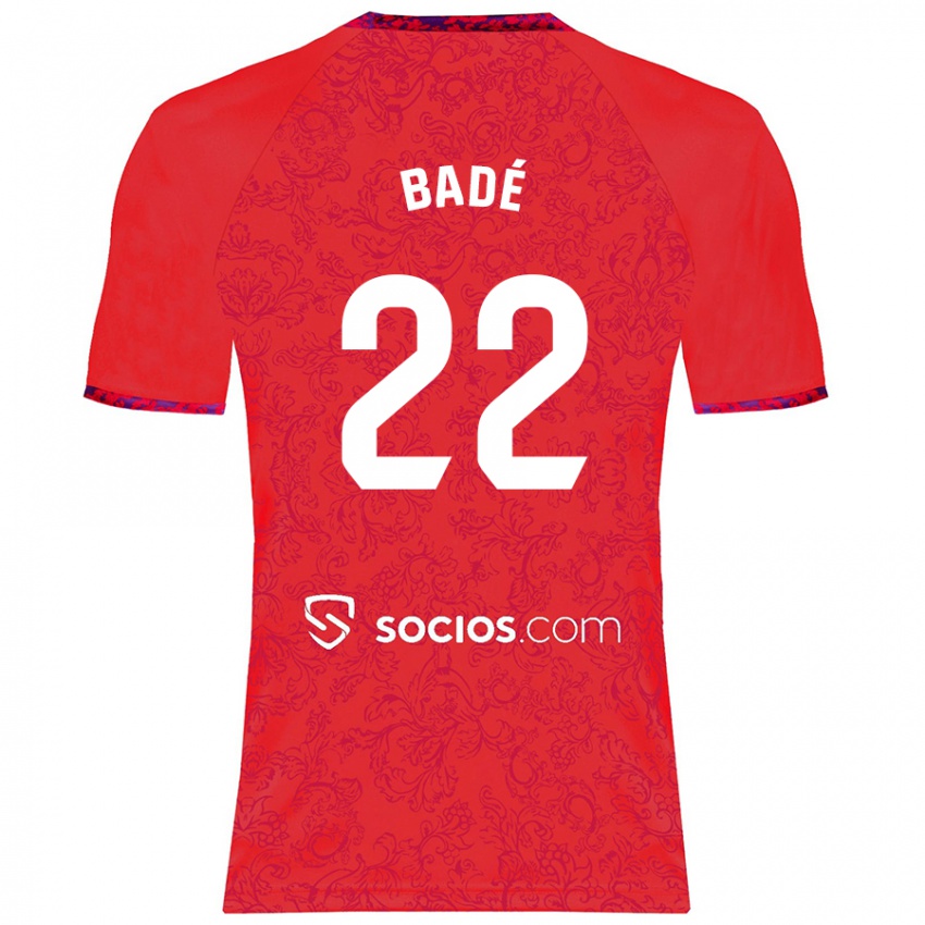 Niño Camiseta Loïc Badé #22 Rojo 2ª Equipación 2024/25 La Camisa México