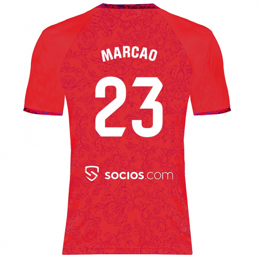 Niño Camiseta Marcão #23 Rojo 2ª Equipación 2024/25 La Camisa México