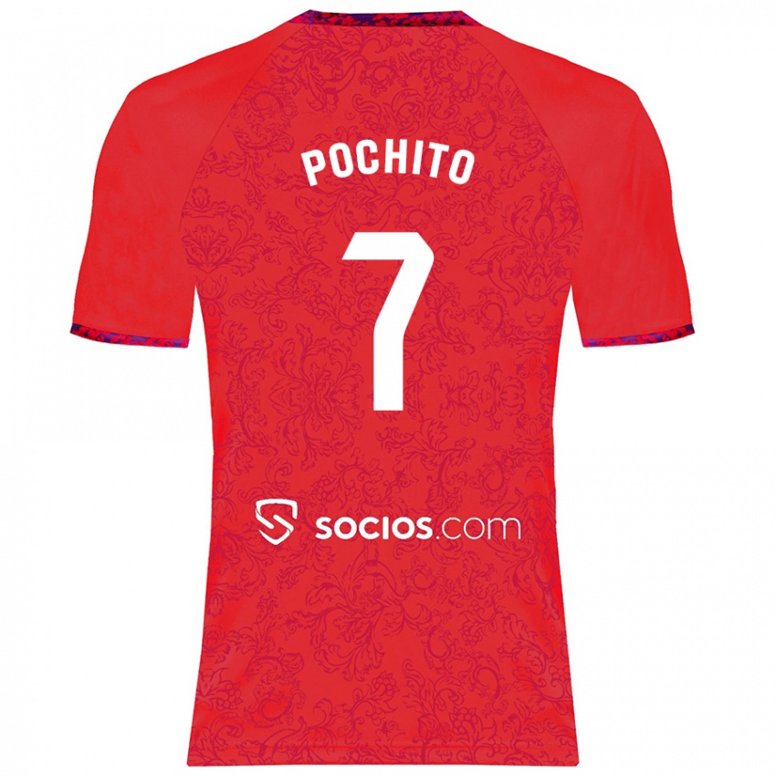 Niño Camiseta Pochito #7 Rojo 2ª Equipación 2024/25 La Camisa México