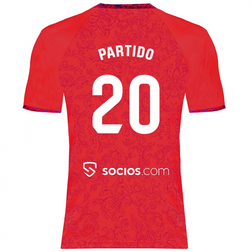 Niño Camiseta Paula Partido #20 Rojo 2ª Equipación 2024/25 La Camisa México