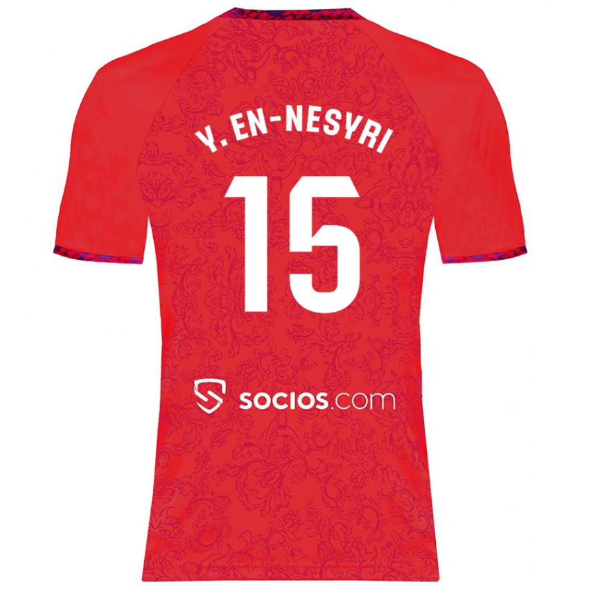 Niño Camiseta Youssef En-Nesyri #15 Rojo 2ª Equipación 2024/25 La Camisa México