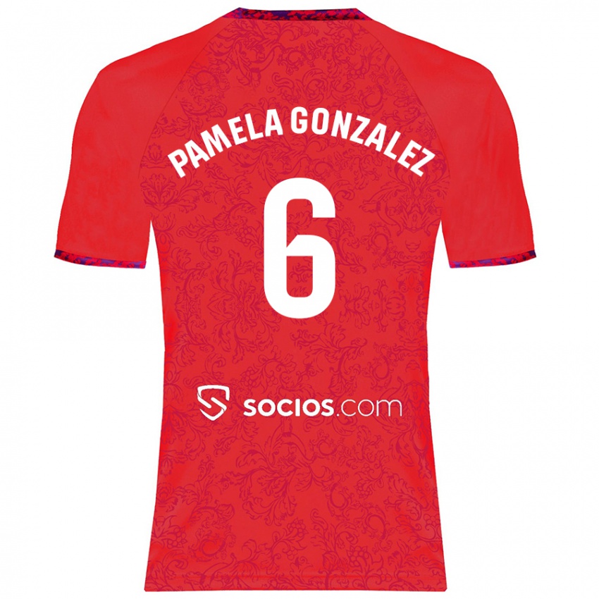 Niño Camiseta Cinthia Pamela González Medina #6 Rojo 2ª Equipación 2024/25 La Camisa México