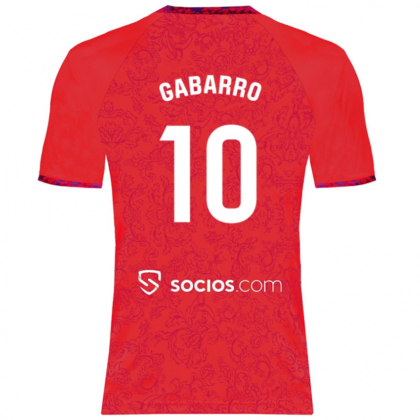 Niño Camiseta María Inmaculada Gabarro Romero #10 Rojo 2ª Equipación 2024/25 La Camisa México