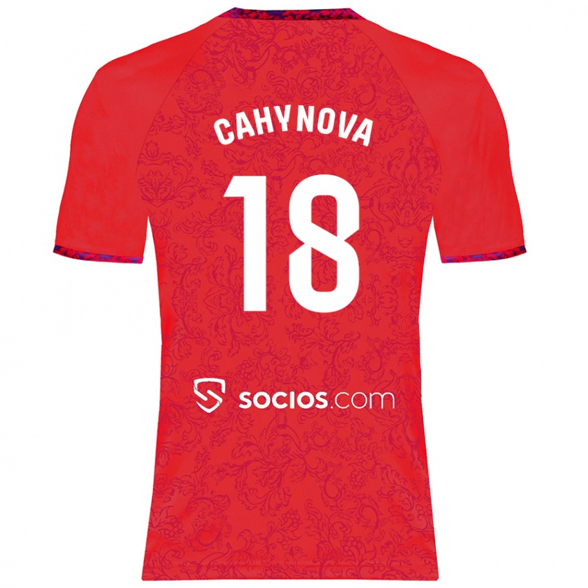 Niño Camiseta Klara Cahynova #18 Rojo 2ª Equipación 2024/25 La Camisa México