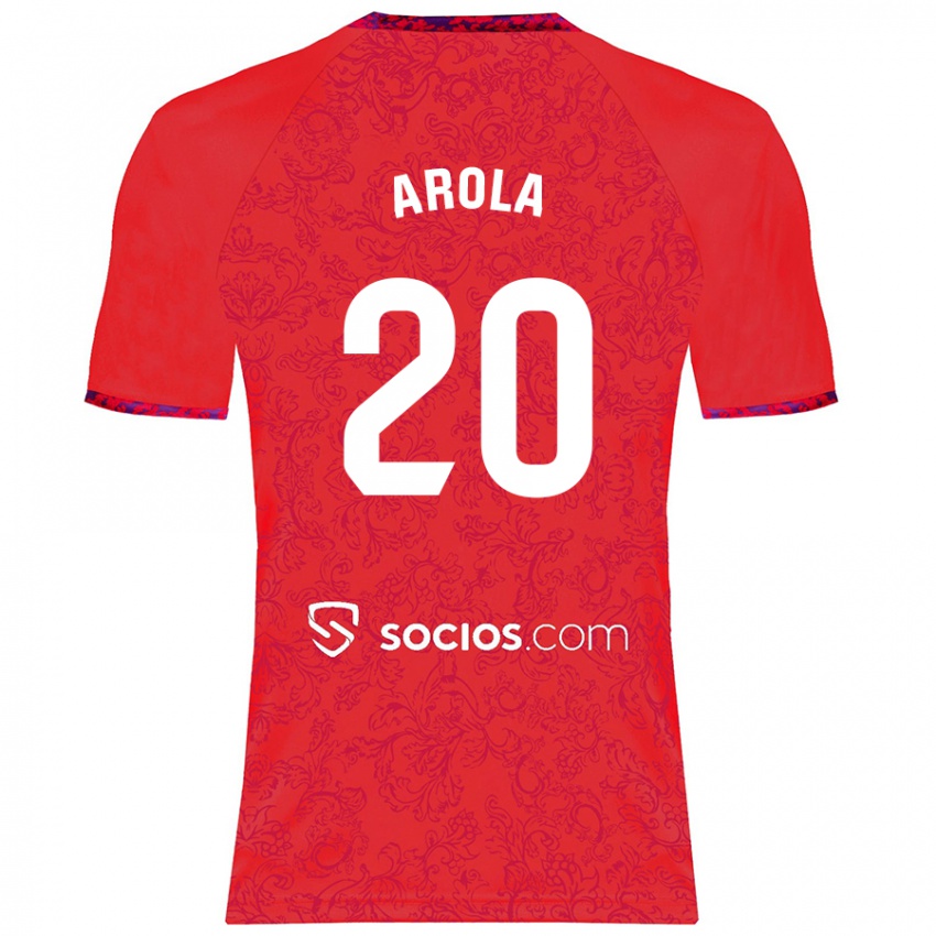 Niño Camiseta Arola Aparicio Gili #20 Rojo 2ª Equipación 2024/25 La Camisa México