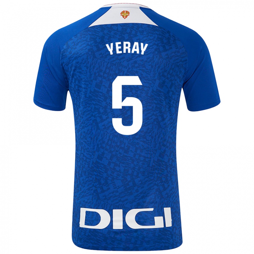 Niño Camiseta Yeray Álvarez #5 Azul Real 2ª Equipación 2024/25 La Camisa México