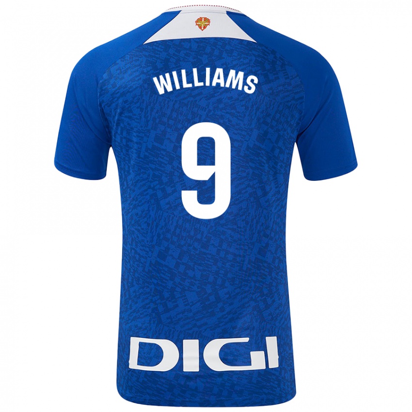 Niño Camiseta Iñaki Williams #9 Azul Real 2ª Equipación 2024/25 La Camisa México