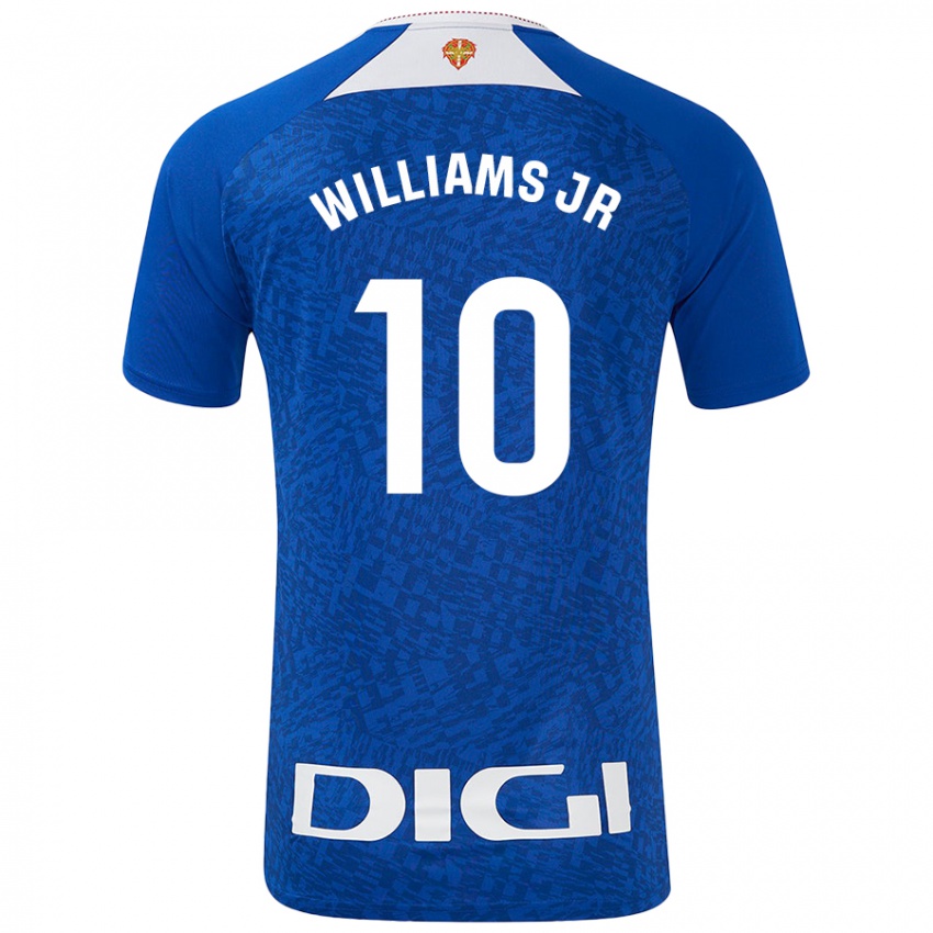 Niño Camiseta Nico Williams #10 Azul Real 2ª Equipación 2024/25 La Camisa México