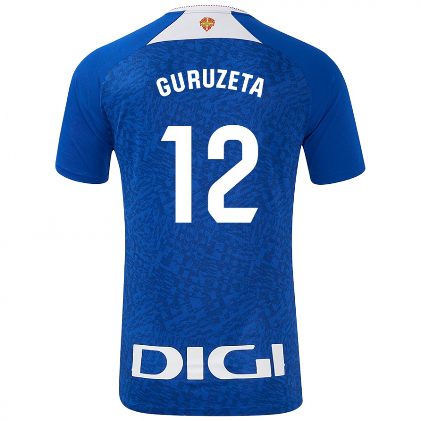 Niño Camiseta Gorka Guruzeta #12 Azul Real 2ª Equipación 2024/25 La Camisa México