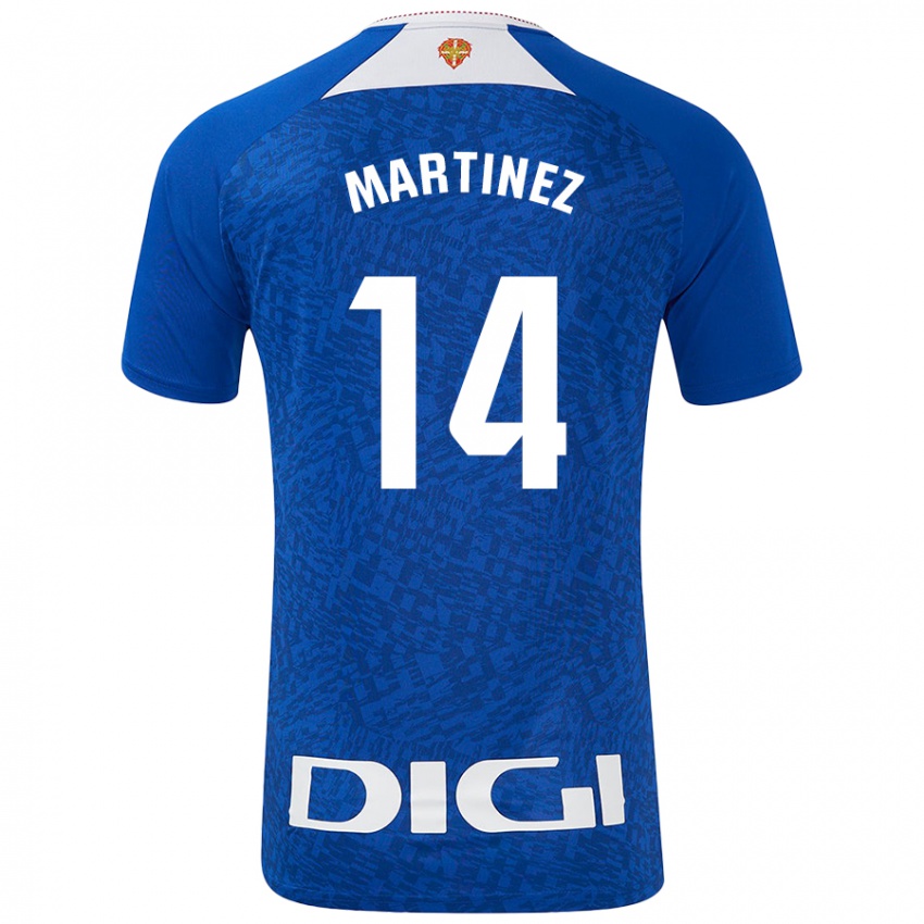 Niño Camiseta Pablo Martínez #14 Azul Real 2ª Equipación 2024/25 La Camisa México