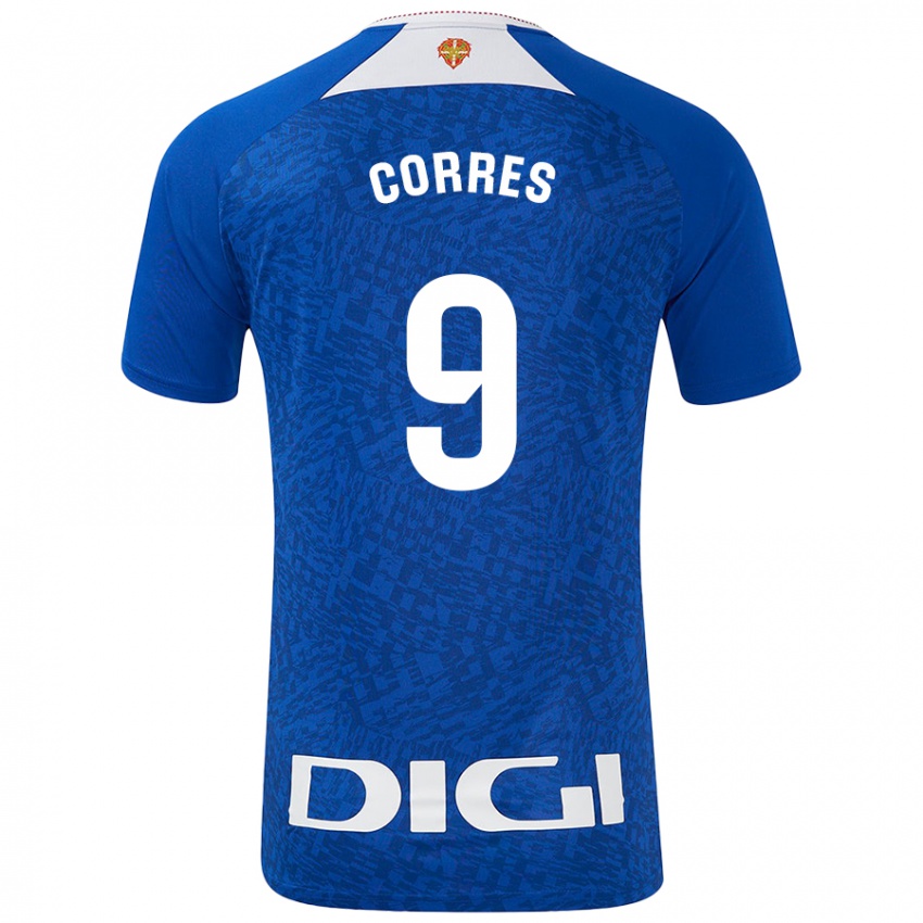 Niño Camiseta Yulema Corres #9 Azul Real 2ª Equipación 2024/25 La Camisa México