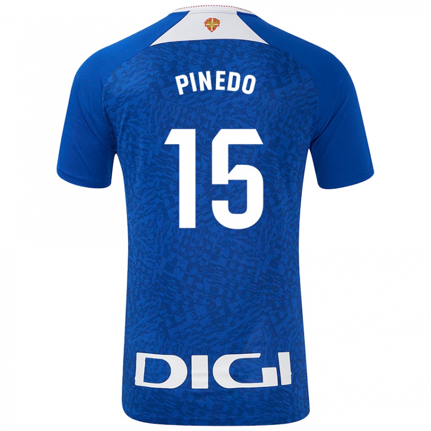 Niño Camiseta Clara Pinedo Castresana #15 Azul Real 2ª Equipación 2024/25 La Camisa México