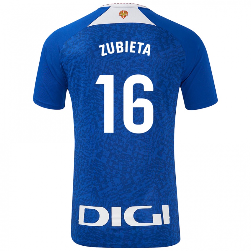 Niño Camiseta Maite Zubieta Arambarri #16 Azul Real 2ª Equipación 2024/25 La Camisa México