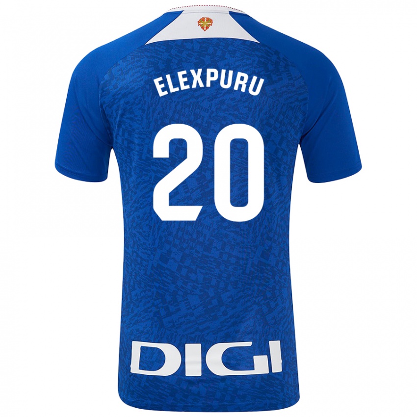 Niño Camiseta Ane Elexpuru Añorga #20 Azul Real 2ª Equipación 2024/25 La Camisa México