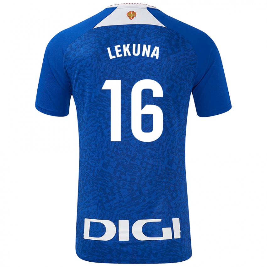 Niño Camiseta Adrián Lekuna #16 Azul Real 2ª Equipación 2024/25 La Camisa México