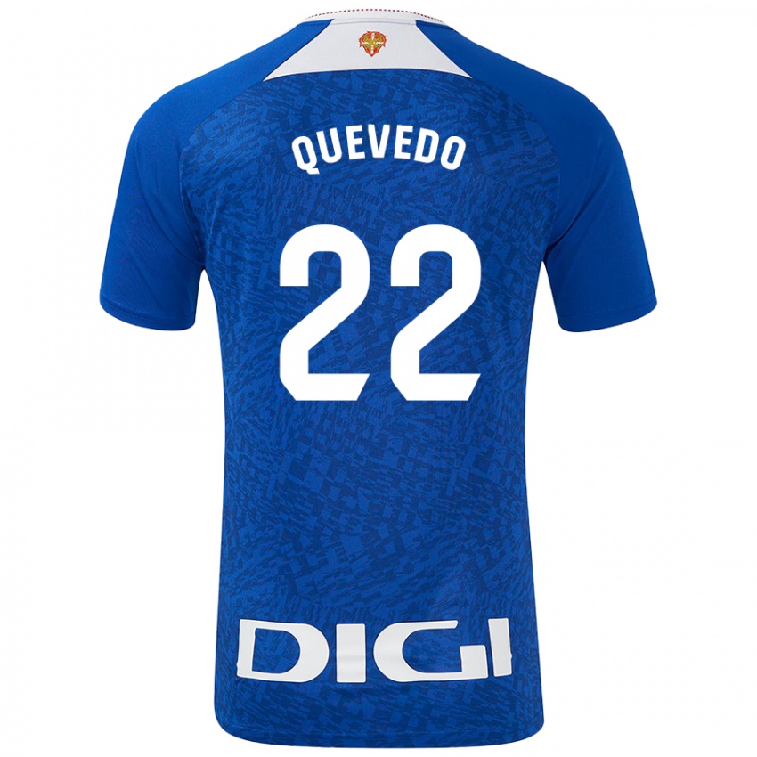 Niño Camiseta Ugaitz Quevedo #22 Azul Real 2ª Equipación 2024/25 La Camisa México