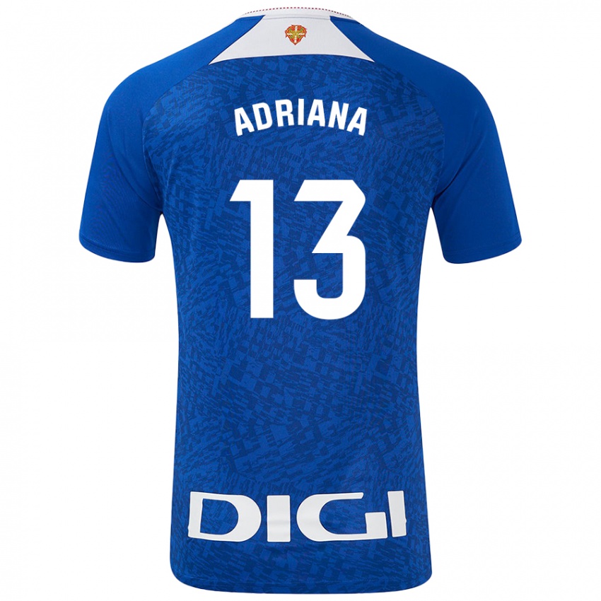 Niño Camiseta Adriana Nanclares Romero #13 Azul Real 2ª Equipación 2024/25 La Camisa México